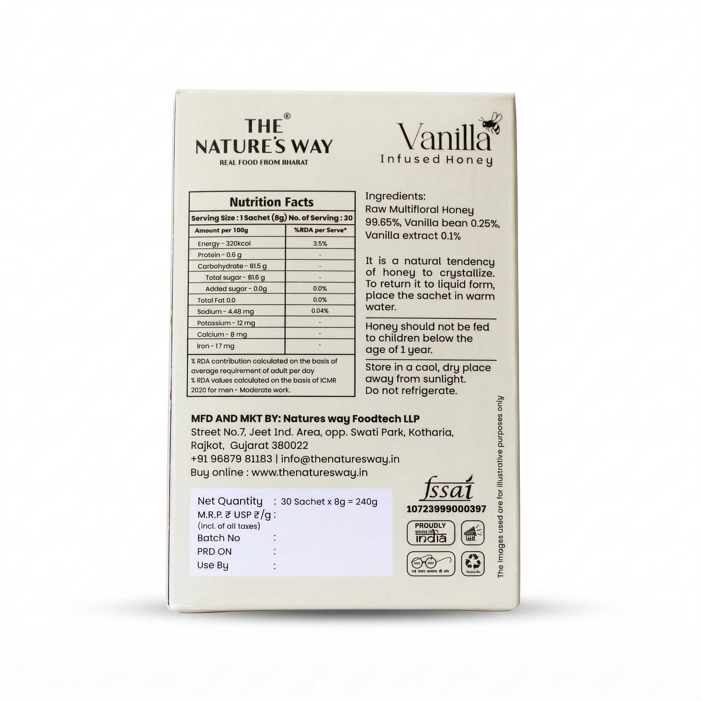 Vanilla Infused Honey