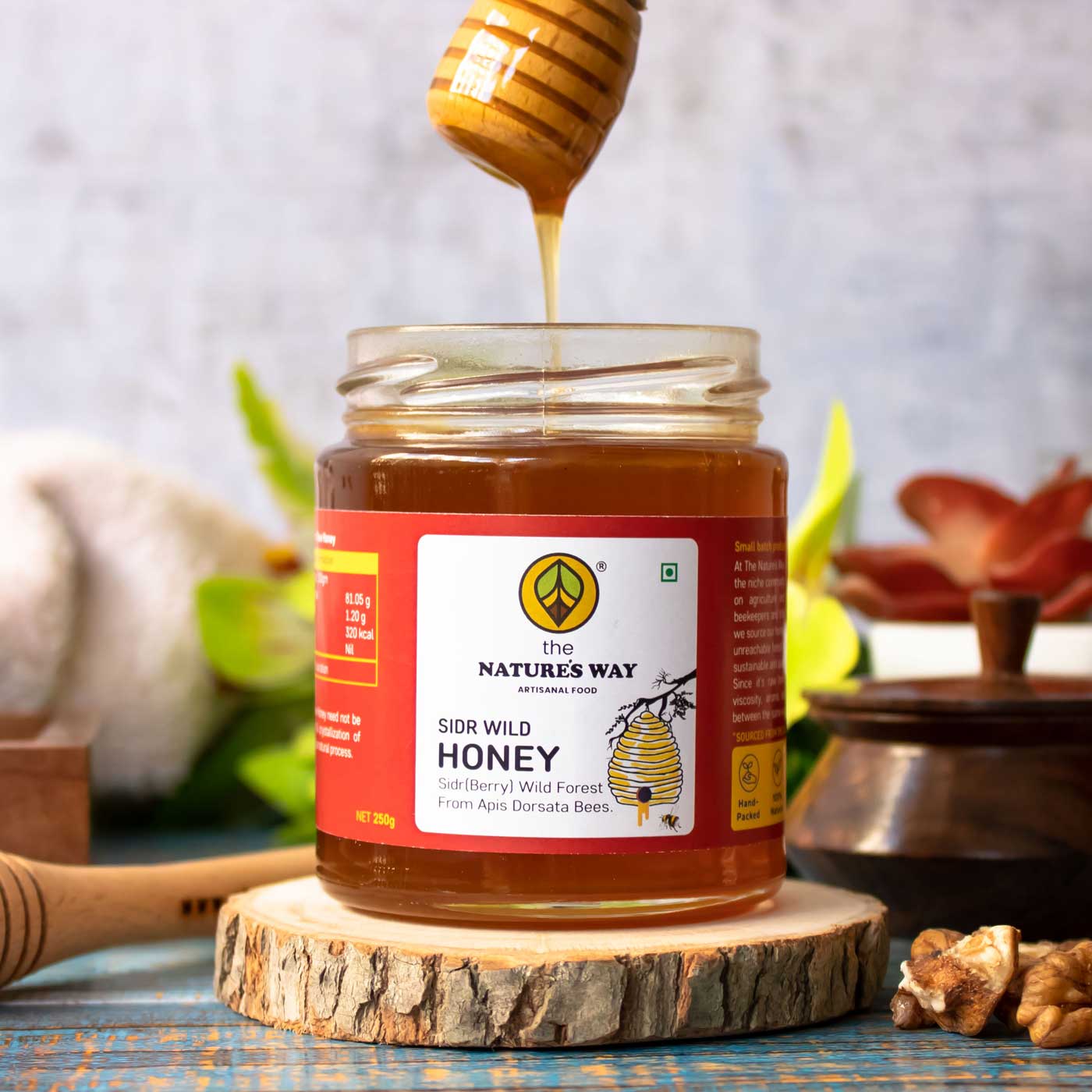 organic unprocessed raw wild forest honey