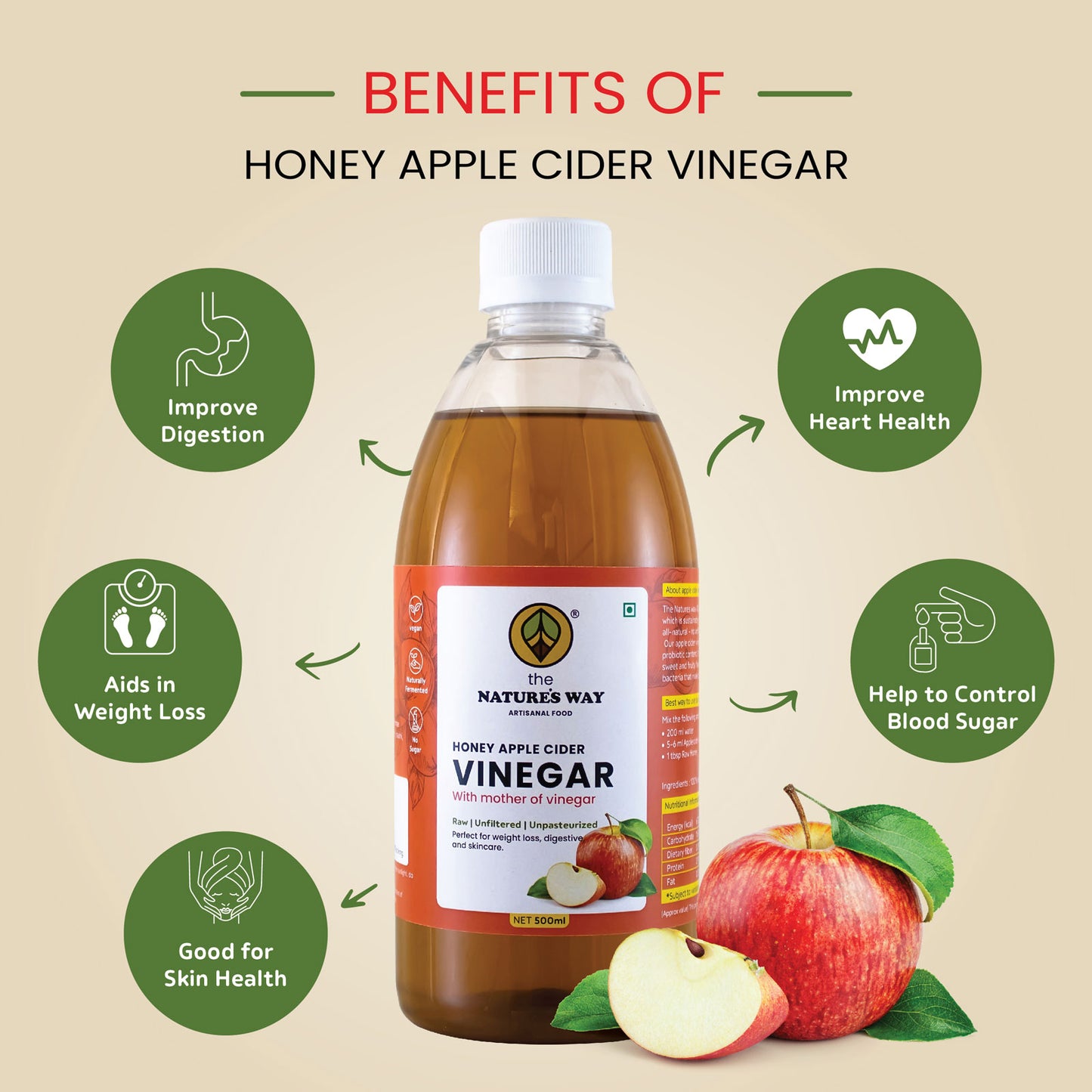 Honey Apple Cider Vinegar with Mother