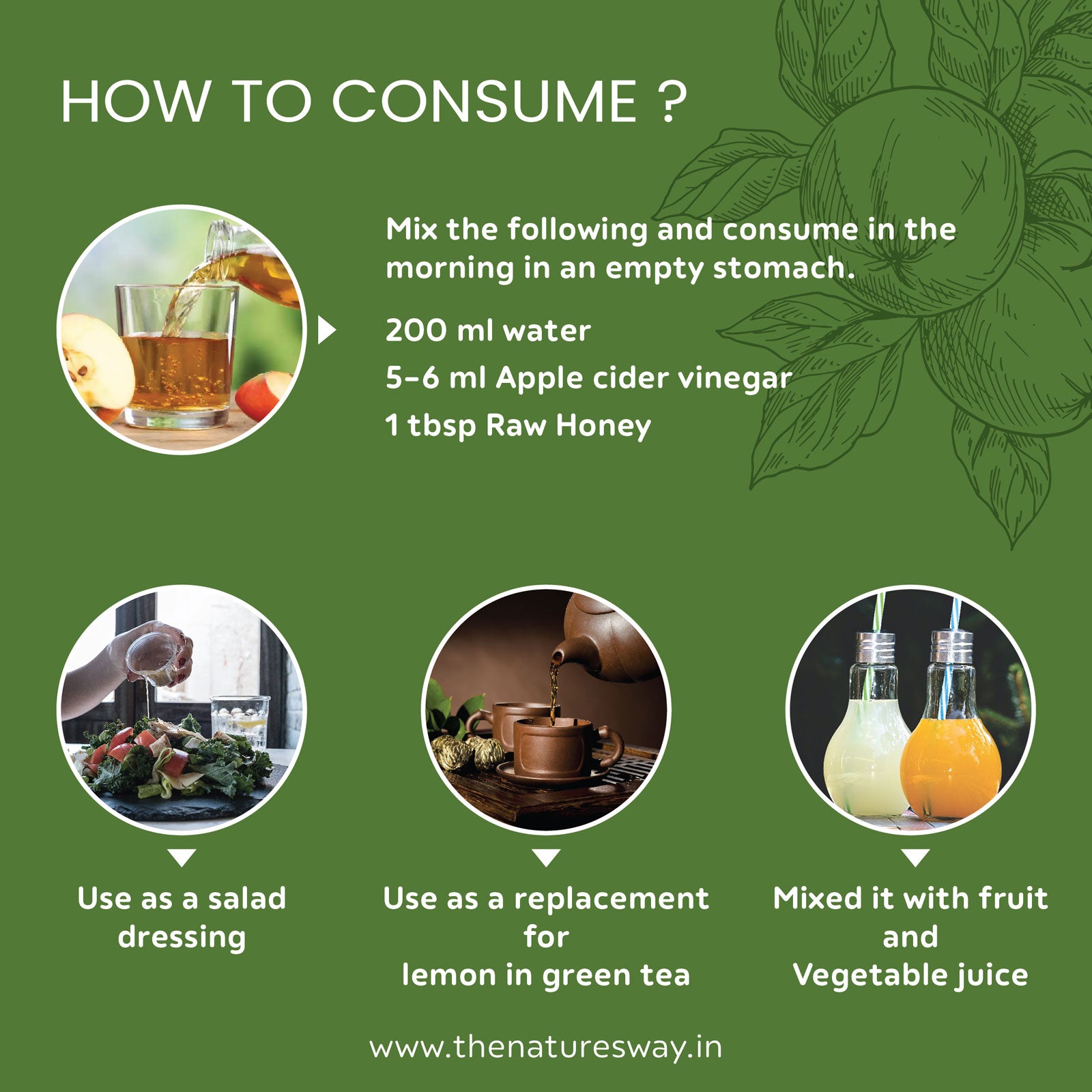Vinegar with Mother | Raw, Unfiltered, Unpasteurized