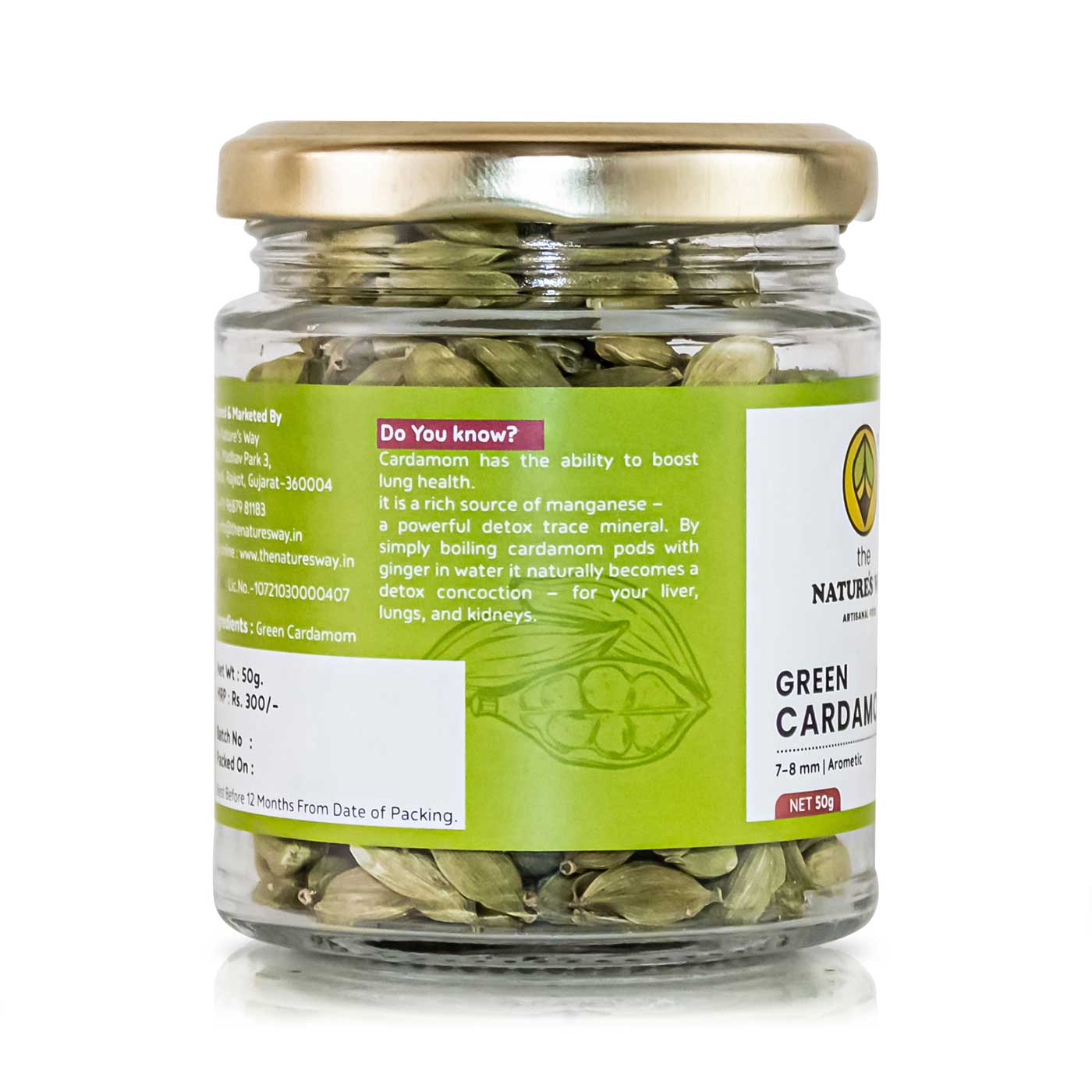 whole green cardamom elaichi extra bold 8mm