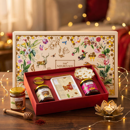 The Natures Way Gift Hamper, Diwali Corporate honey gift 