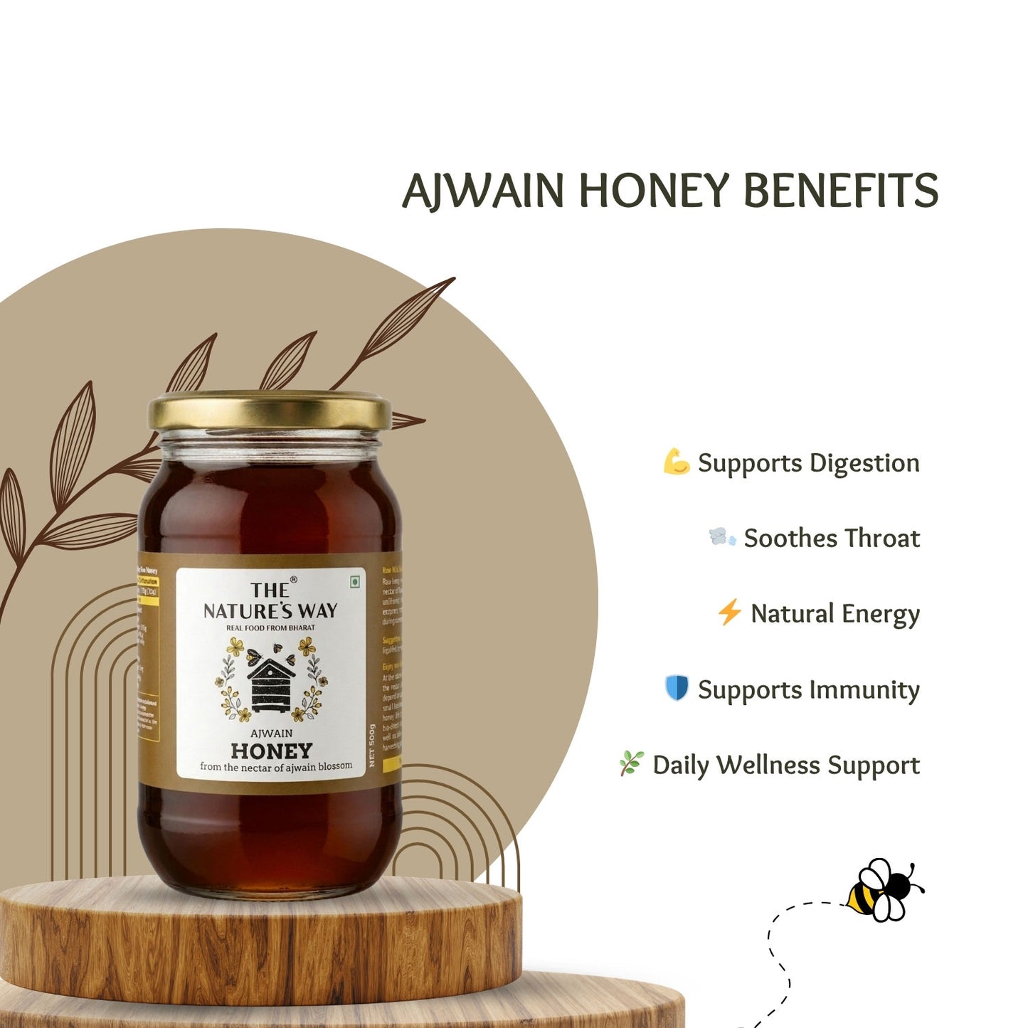 The Natures way Raw honey benefits