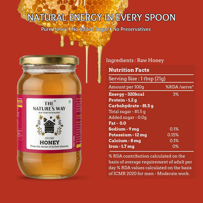 Lychee blossom honey from Bihar orchard natural bee honey