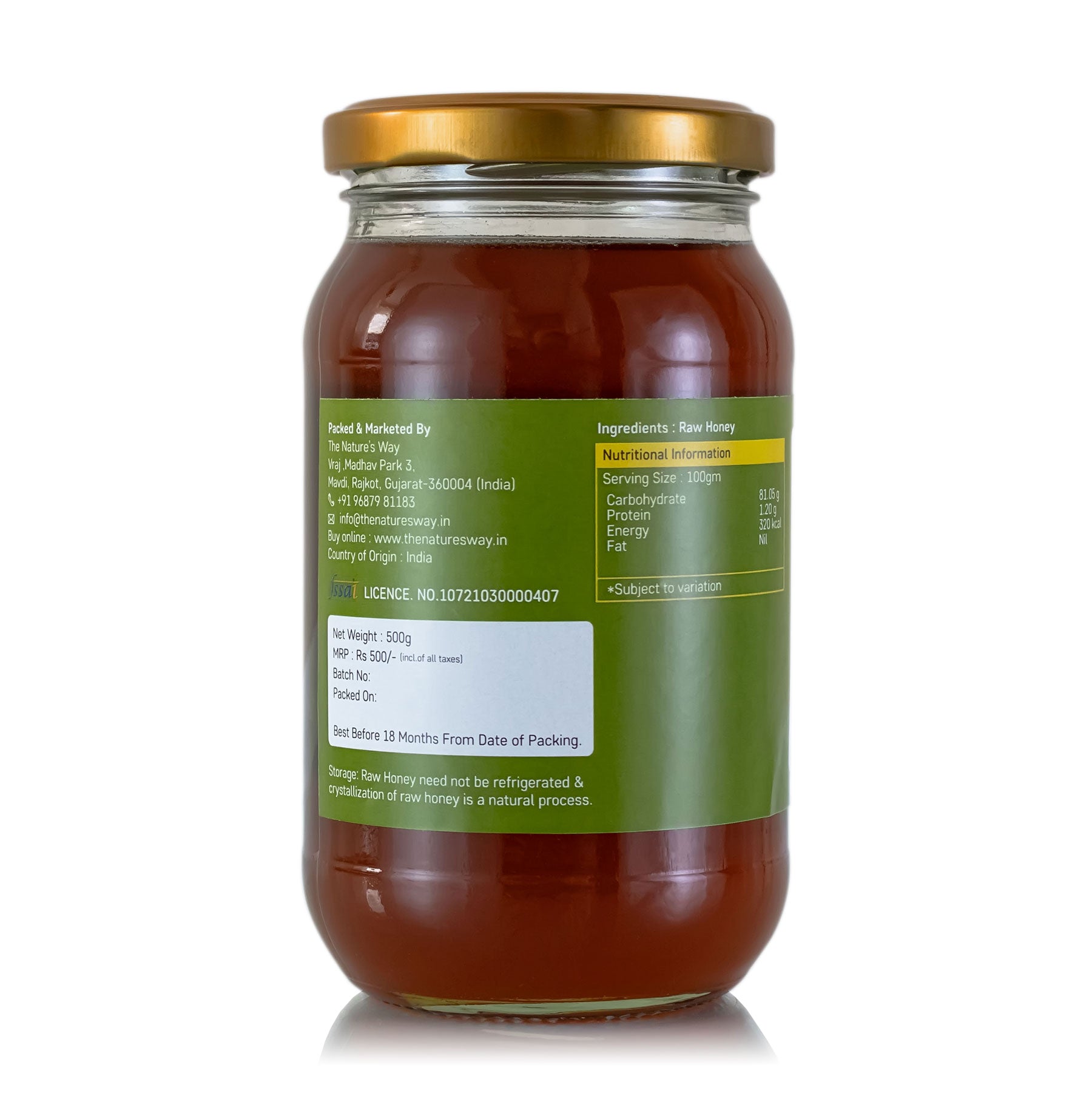 Pure Raw Organic Honey The Natures Way