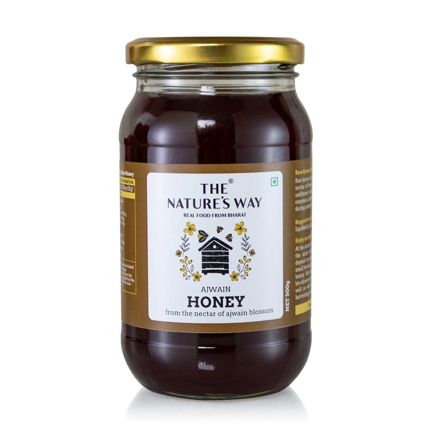 raw unprocessed unfiltered organic ajwain honey