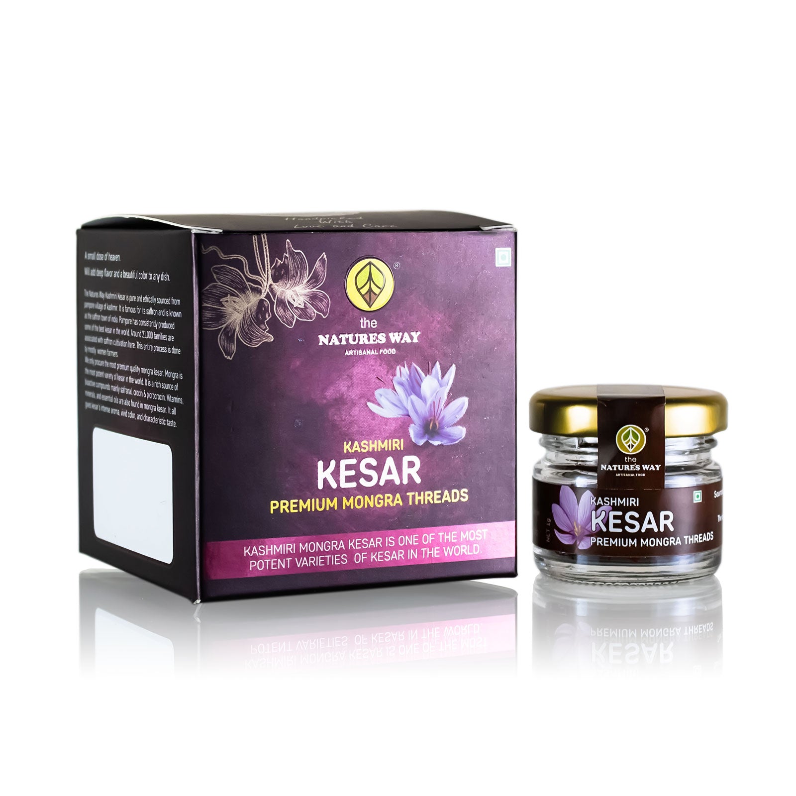 Kashmiri Kesar whole Mongra Threads 1g | The Natures Way
